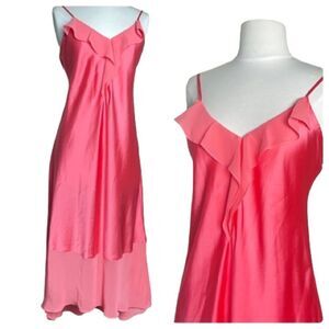 H by Halston Nightgown or Slip Dress spaghetti strap silky S / P